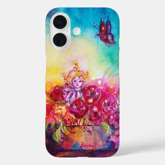 サンベリーナ、花籠と蝶 Case-Mate iPhoneケース (裏面)