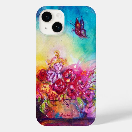 サンベリーナ、花籠と蝶 Case-Mate iPhoneケース (裏面)