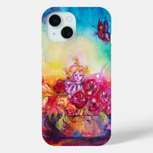 サンベリーナ、花籠と蝶 iPhone 15ケース