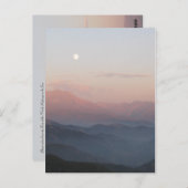 サンベルナルディーノマウンテンムーンライズ ポストカード (正面/裏面)