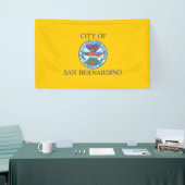 サンベルナルディーノ国旗（カリフォルニア州） 横断幕 (トレードショー)