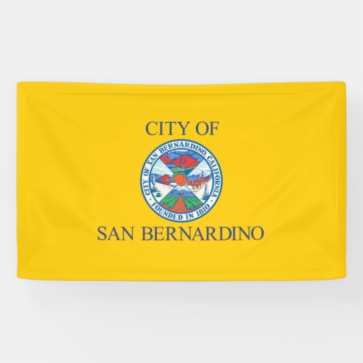 サンベルナルディーノ国旗（カリフォルニア州） 横断幕 (横)