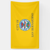 サンベルナルディーノ国旗（カリフォルニア州） 横断幕 (縦)