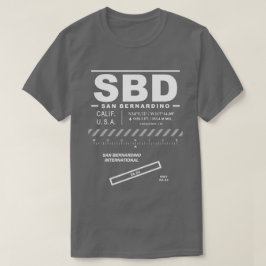 サンベルナルディーノ国際的空港SBD Tシャツ