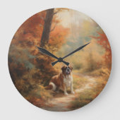 サンベルナルドイン紅葉秋インスパイア ラージ壁時計 (正面)