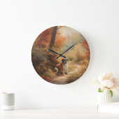 サンベルナルドイン紅葉秋インスパイア ラージ壁時計 (ホーム)