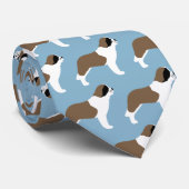 サンベルナルドウシルエット模様 ネクタイ (ロール)