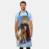 サンベルナルドクリスマスフェスティバルシーズン エプロン (着用した状態)