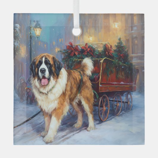 サンベルナルドクリスマスフェスティバルシーズン ガラスオーナメント (正面)