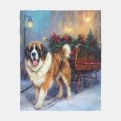 サンベルナルドクリスマスフェスティバルシーズン フリースブランケット (正面)