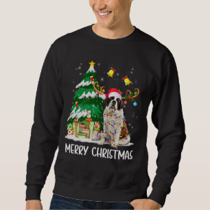 サンベルナルドクリスマスライトツリーサンタクリスマスパージ スウェットシャツ
