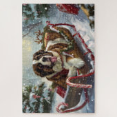 サンベルナルドグクリスマスフェスティバル ジグソーパズル (縦)