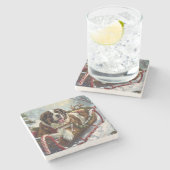 サンベルナルドグクリスマスフェスティバル ストーンコースター (横)