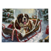 サンベルナルドグクリスマスフェスティバル ラージペーパーバッグ (正面)