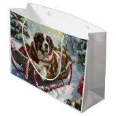 サンベルナルドグクリスマスフェスティバル ラージペーパーバッグ (裏面アングル)