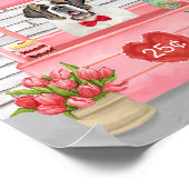 サンベルナルドグバレンタインデーキスをするブース ポスター (角)