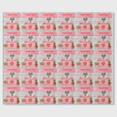 サンベルナルドグバレンタインデーキスをするブース ラッピングペーパー (フラット)