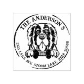 サンベルナルドグファミリー差出人住所 ラバースタンプ (インプリント)