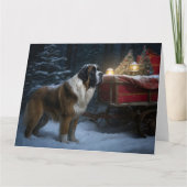 サンベルナルドスノウィースリークリスマスデコール カード (正面)