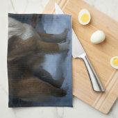 サンベルナルドスノウィースリークリスマスデコール キッチンタオル (四つ折り)