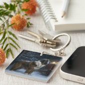 サンベルナルドスノウィースリークリスマスデコール キーホルダー (正面右)