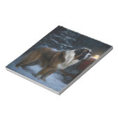 サンベルナルドスノウィースリークリスマスデコール ノートパッド (回転)