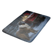 サンベルナルドスノウィースリークリスマスデコール バスマット (アングル)