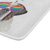 サンベルナルドッグとハートバレンタインデー カッティングボード (角)