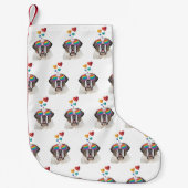 サンベルナルドッグとハートバレンタインデー スモールクリスマスストッキング (正面)