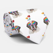 サンベルナルドッグとハートバレンタインデー ネクタイ (ロール)