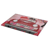 サンベルナルドッグカーとハートバレンタイン カッティングボード (角)