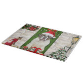 サンベルナルドッグクリスマス カッティングボード (角)