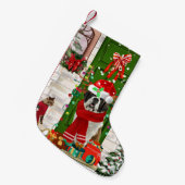 サンベルナルドッグクリスマス スモールクリスマスストッキング (正面 (吊り時))