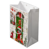 サンベルナルドッグクリスマス ミディアムペーパーバッグ (正面アングル)