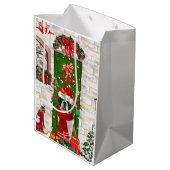 サンベルナルドッグクリスマス ミディアムペーパーバッグ (裏面アングル)