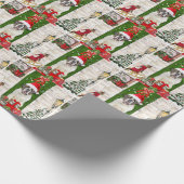 サンベルナルドッグクリスマス ラッピングペーパー (角)