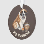 サンベルナルドッグシップが起こる オーナメント (正面)