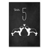 サンベルナルドッグシルエット結婚式レセプション テーブルナンバー (裏面)