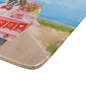 サンベルナルドッグバレンタインズデイトラックハート カッティングボード (角)