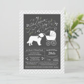 サンベルナルドッグベビーシャワー男女兼用 招待状 (スタンド正面)