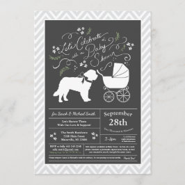 サンベルナルドッグベビーシャワー男女兼用 招待状