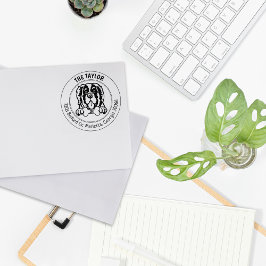 サンベルナルドッグ差出人住所ファミリー ラバースタンプ