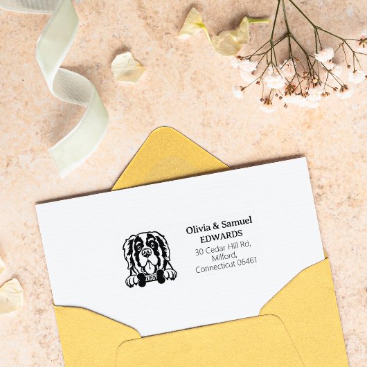 サンベルナルドッグ差出人住所 ラバースタンプ