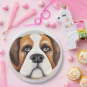 サンベルナルドッグ3D インスパイア ペーパープレート (パーティー)