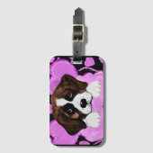 サンベルナルドッグ ラゲッジタグ (正面縦)