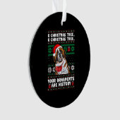 サンベルナルドドクリスマおもしろいスオーナメントパジャマ オーナメント (正面)