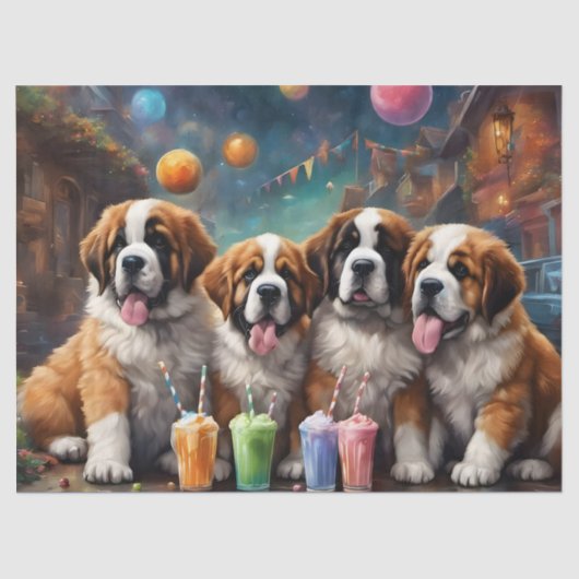 サンベルナルドパピスアンドミルクシェイク 薄葉紙 (正面)