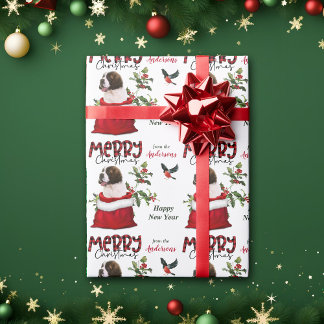 サンベルナルドパピドグクリスマスギフト ラッピングペーパー