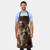 サンベルナルドパピーオータムデライトパンプキン エプロン (着用した状態)