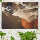 サンベルナルドパピーオータムデライトパンプキン キッチンタオル (折り畳み)